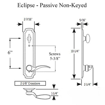 TRILENNIUM ECLIPSE PASSIVE T-TURN DRIVE, 3020 SERIES HANDLESE